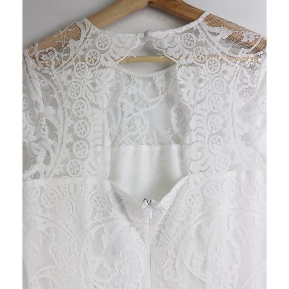 NEW BB Dakota Rhianna Illusion Yoke Lace Dress 8 - Picture 7 of 8